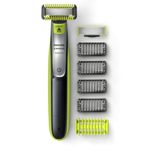 

Philips Norelco OneBlade Face + Body, Hybrid Electric Trimmer and Shaver - Black/Green/Silver (QP2630/70)