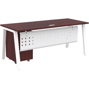 

Mahmayi Bentuk 139-18 Apple Cherry Modern Workstation Material-Melamine on MDF