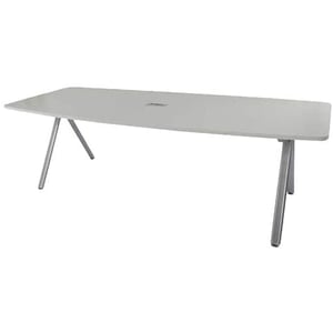 

Mahmayi Metal/Wood Incontro Modern Conference Table, C148-24CONFWH, White, H75 x W100 x D240 cm, Require Assembly