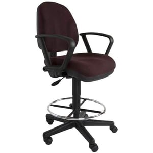 

Mahmayi Debra 1380Adk Task Chair -Task Chair With Nylon Base and Adjustable Seat Height - Office Chair With Double Wheel Rolling Castors and Pp Back (Peat)