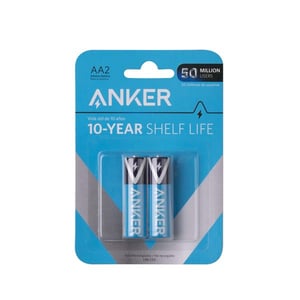 Anker Alkaline AA Batteries Pack of 2pcs Blue