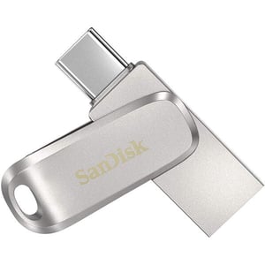 Sandisk Ultra Dual Drive Luxe USB Type-C Flash Drive 64GB Silver SDDDC4-064G-G46