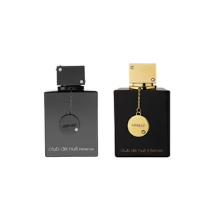 Armaf Club De Nuit Intense - Men & Women Perfumes Set, CDN Intense 105ML EDT For Him & CDN Intense 105ML EDP For Her, Black