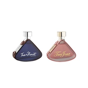 Armaf 2 Piece Perfume Set, Tres Nuit 105ML EDT For Him Blue & Tres Jour 105ML EDP For Her Pink