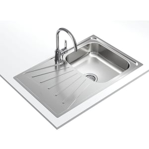 TEKA StarBright Inset Reversible Kitchen Sink 45cm Matt Stainless Steel
