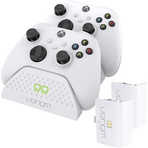 

Venom Twin Docking Station with 2 x Rechargeable Battery Packs for Xbox Series X and Xbox Series S & Xbox ONE - White