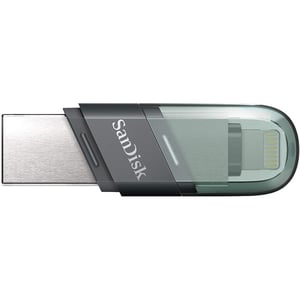 

Sandisk iXpand Flash Drive With Lightning USB 3.1 256GB Grey/Green SDIX90N-256G-GN6NE