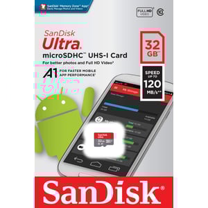 

SanDisk Ultra microSDXC UHS-I 32GB Memory Card MicroSD card SDSQUA4-032G-GN6MN