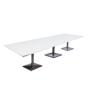 

Mahmayi Ristoran 500PE-360 12 Seater Square Modular Pantry Table White