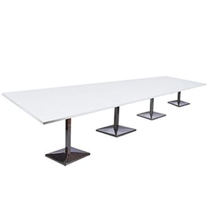 

Mahmayi Ristoran 500PE-480 16 Seater Square Modular Pantry Table White