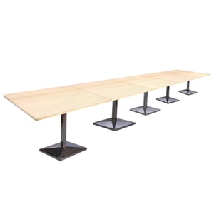 

Mahmayi Ristoran 500PE-600 20 Seater Square Modular Pantry Table Oak