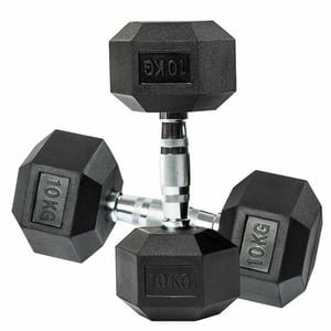 Harley Fitness 7.5kgs Rubber Coated Fixed hex Dumbbell Set
