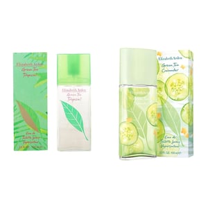 Elizabeth Arden Bundle Offer Of Green Tea Tropical EDT 100ml + Green Tea Cucumber EDT 100ml For Women