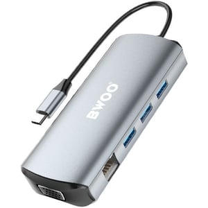 

Bwoo INBOHU1100TC 11 In 1 Type-C Hub Grey