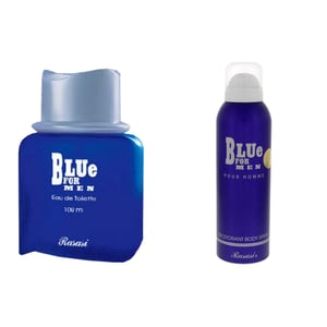 

Rasasi Bundle Offer Of Blue EDT Perfume 100ml & Deodorant 200ml For Men