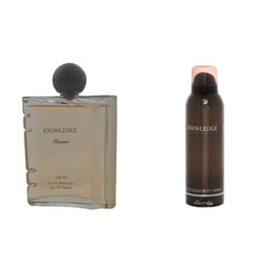 

Rasasi Bundle Offer Of Knowledge EDP Perfume 100ml & Deodorant 200ml For Men