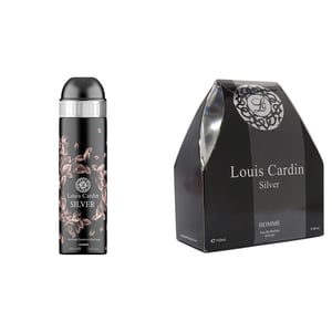 

Louis Cardin Bundle Offer Of Silver EDP Perfume 100ml & Deodorant 200ml For Men