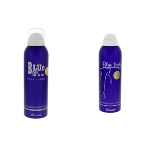 

Rasasi Bundle Offer Of Blue Lady Deo 200ml & Blue Men Deo 200ml