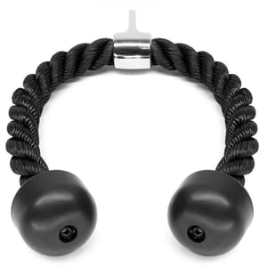 H Pro Heavy Duty Tricep Rope | Dual Grip Tricep Rope| Triceps Bar (black)