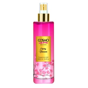 

Cosmo Beaute Cherry Blossom Fine Fragrance Body Mist - 250ml, Long Lasting, Body Spray, Aloe Vera Extracts, Smell All Day, Fresh Scents, Prime, Body Splash