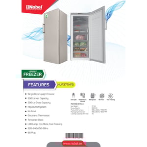 

Nobel Chest Freezer 300 Litres NUF377NFS