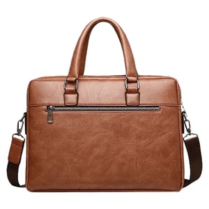 Sparrow Guard Leather Laptop Briefcase 15.6inch Brown