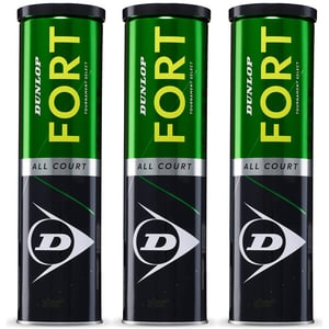 

Dunlop Fort All Court Set Of 3 Piece Tennis Balls 1 Box (24 Pcs)