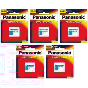 

Panasonic Photo Power Cr-p2 1 Lithium Battery 6v (pack Of 5)