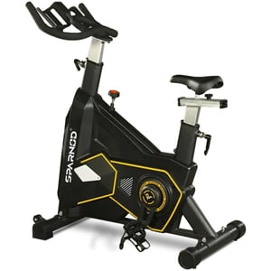 Sparnod Fitness SSB-16 Commercial Spin Bike Exercise Cycle with Comfortable Seat Cushion, Silent Belt Drive, Heavy Flywheel for Cardio Training and Workout
