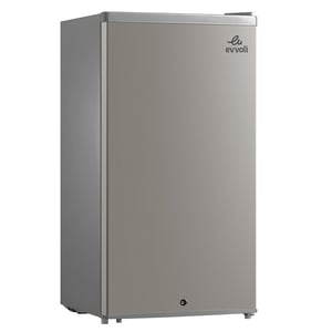 evvoli 90 Liters Mini Fridge Single Door / Mechanical Control / Recessed Handle / Adjustable Legs / Defrost Type - EVRFM-90LS