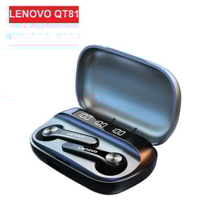 

Lenovo Qt81 True Wireless Headphones TWS Earbuds Bluetooth 5.1 Stereo With Charging Box - Black