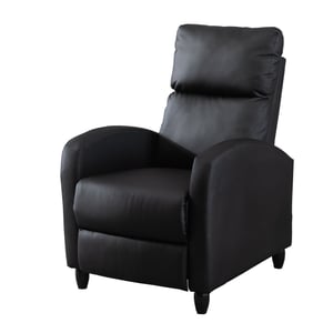 

Homall Recliner Chair Padded Seat Pu Leather for Living Room Single Sofa Recliner Modern Recliner Seat Club Chair Home Theater Seating Black, T-LR72P0