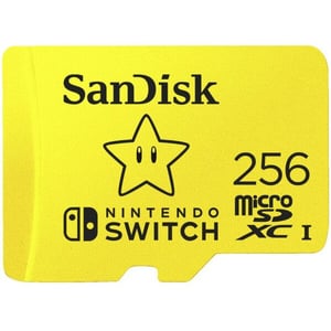 

SanDisk UHS-I Nintendo Switch Micro SDXC Card 256GB Yellow SDSQXAO-256G-GN3ZN