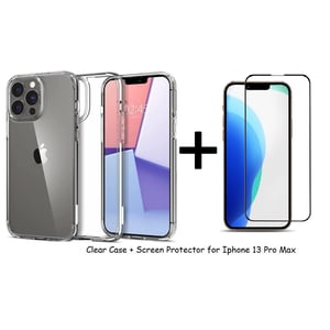 

Glassology 11652 CLR Case With Screen Protector For iPhone 13 Pro Max