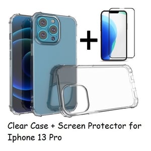 

Glassology 11669 CLR Case With Screen Protector For iPhone 13 Pro