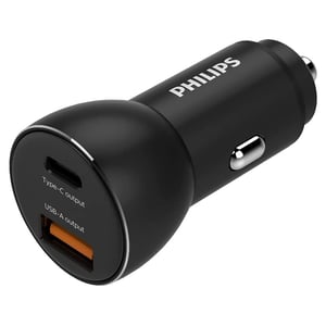 

Philips Dual Port USB Car Charger Black