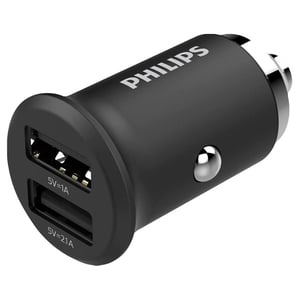 

Philips Dual Port USB Car Charger Black