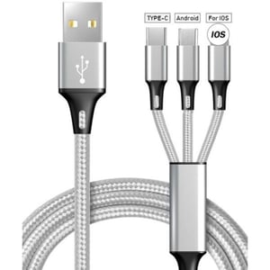 

SparrowGuard 3-in-1 USB Cable Silver
