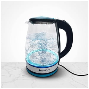 Gratus High Quality Glass Kettle 1.8 L 360 Roatary Base 1500-1800w High Poewr Fs 50/60 Hz