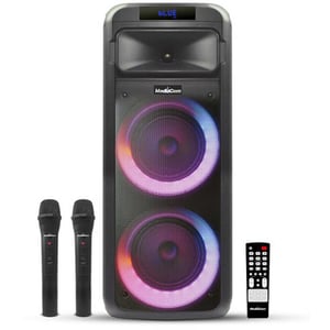

Mediacom MCI 525 Portable Party Speaker With Battery, Bluetooth And 2 Wireless Mics