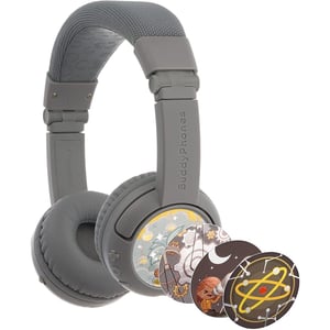 

Buddyphones Play+ BP-PLAYP-GREY On Ear Wireless Headset Grey Matter