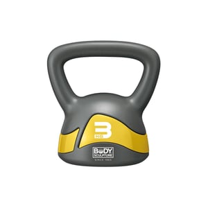 

Body Sculpture Soft Iron Kettlebell Gry/ylw 3kg