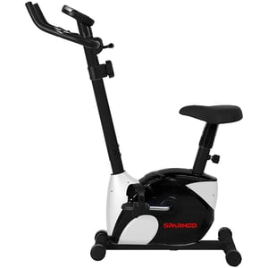 Sparnod Fitness Sub-52 Upright Bike For Home Gym Lcd Display, Height Adjustable Seat, Compact Design - Perfect Cardio Exercise Cycle Machine For Small Spaces