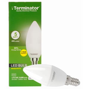 Terminator E14 Led Bulb - 5w Warm White