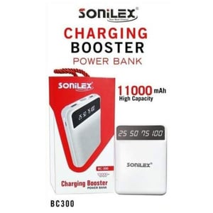 Sonilex Power Booster Power Bank 10000mah, Bc-300 For All Smartphones (white)