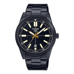 

Casio Men's Black Dial Stainless Steel Band Watch - MTP-VD02B-1E