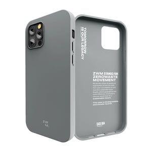 

ZWM 004-IP12P Thinnest Eco Case Tranquil Case Grey iPhone 12/12 Pro