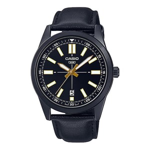 

Casio Mtp-vd02bl-1e Enticer Analog Leather Men's Watch