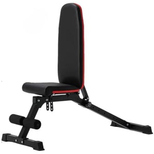 Sparnod Fitness Weight Bench Swb-60 High-quality Steel Heavy Duty Multifunction Adjustable Weight Bench (maximum Load Capacity - 300 Kg), Black-Red