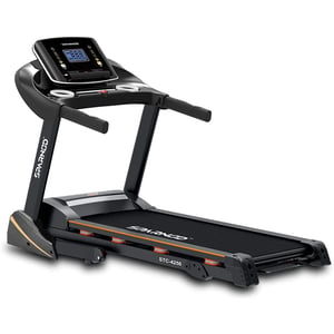 Sparnod Fitness Treadmill Stc-4250 (4 Hp Peak Ac Motor) Semi-commercial Treadmill (free Installation Service) - Automatic Motorized Walking & Running Machine - With 8 Point Shock Absorption System